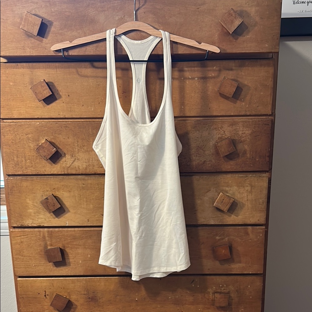 Lululemon light pink/ cream tank top